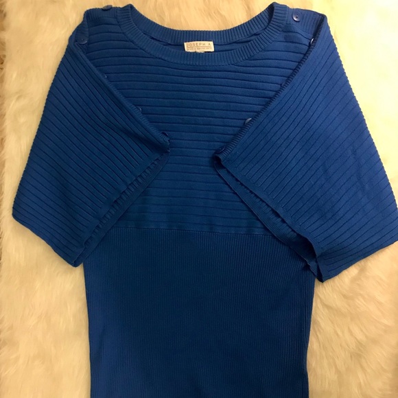 Blue Ribbed Top - Picture 1 of 6